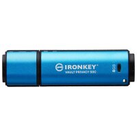 Kingston IronKey 8GB USB-C Vault Privacy 50C AES-256...