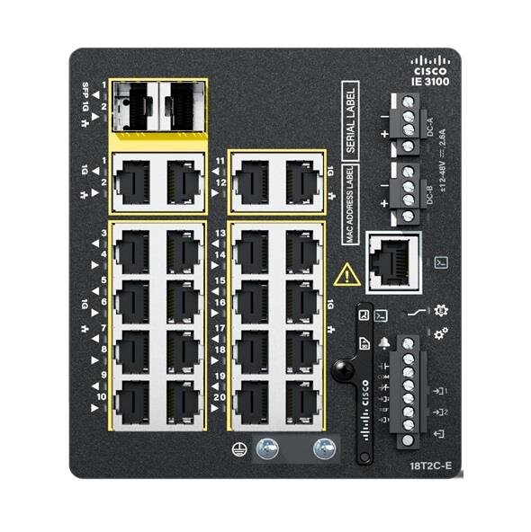 Cisco Catalyst IE3100, Managed, L2/L3, Gigabit Ethernet (10/100/1000), Rack-Einbau