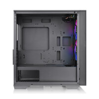 Thermaltake Divider 170 TG ARGB, Midi Tower, PC, Schwarz, micro ATX, Mini-ITX, SPCC, Gehärtetes Glas, Multi