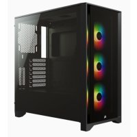 Corsair iCUE 4000X RGB, Midi Tower, PC, Schwarz, ATX,...