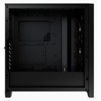 Corsair iCUE 4000X RGB, Midi Tower, PC, Schwarz, ATX, EATX, micro ATX, Mini-ITX, Kunststoff, Stahl, Gehärtetes Glas, Gaming