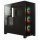 Corsair iCUE 4000X RGB, Midi Tower, PC, Schwarz, ATX, EATX, micro ATX, Mini-ITX, Kunststoff, Stahl, Gehärtetes Glas, Gaming