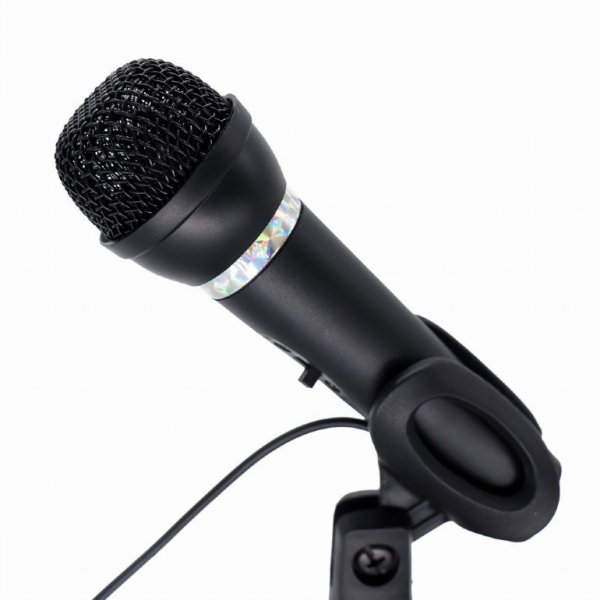 Gembird MIC-D-04, Tischmikrofon, 58 dB, 20 - 20000 Hz, 10 Ohm, Kabelgebunden, 3,5 mm (1/8")