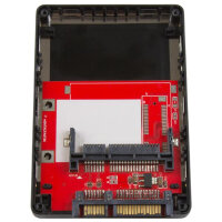 StarTech.com CFast Karte auf 2,5" SATA Kartenleser, SATA, CFast, Schwarz, Silber, 50000 h, CE, FCC, REACH, 6 Gbit/s