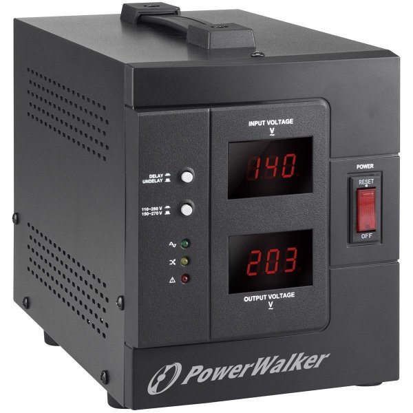 BlueWalker PowerWalker AVR 2000/SIV, 230 V, 50/60 Hz, 2 kVA, 1600 W, 2 AC-Ausgänge, Typ F