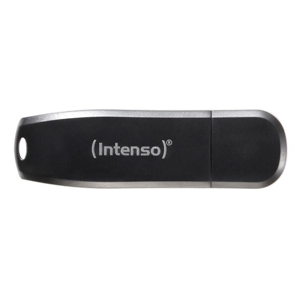 Intenso Speed Line, 256 GB, USB Typ-A, 3.2 Gen 1 (3.1 Gen 1), 70 MB/s, Kappe, Schwarz