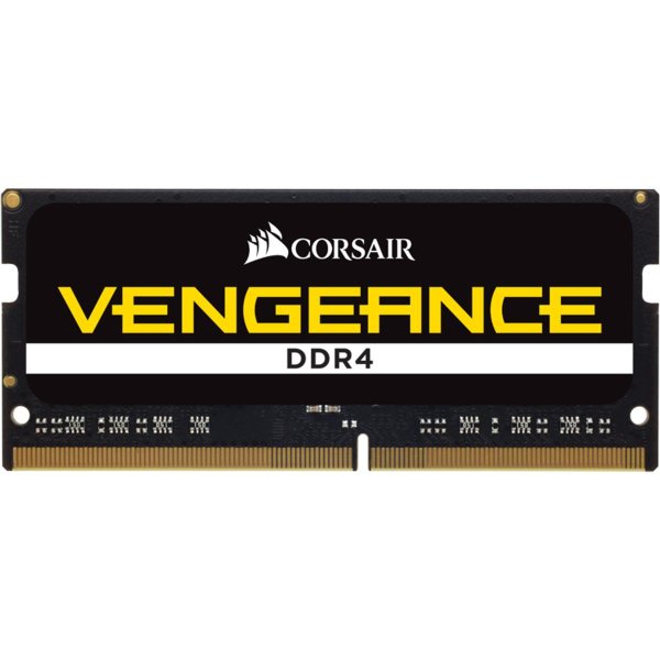 Corsair Vengeance CMSX32GX4M1A3200C22, 32 GB, 1 x 32 GB, DDR4, 3200 MHz, 260-pin SO-DIMM, Schwarz