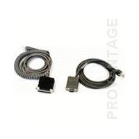 Datalogic CAB-408 RS-232 Pwr Coil 9-Pin Fem, DB-9,...