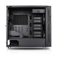 Nanoxia Deep Silence 8 Basic, Micro Tower, PC, Schwarz, ATX, EATX, Kunststoff, Stahl, 18 cm