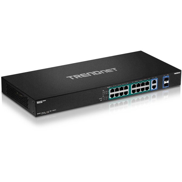 TRENDnet TPE-TG182F v1.0R, Unmanaged, Gigabit Ethernet (10/100/1000), Vollduplex, Power over Ethernet (PoE), Rack-Einbau, 1U