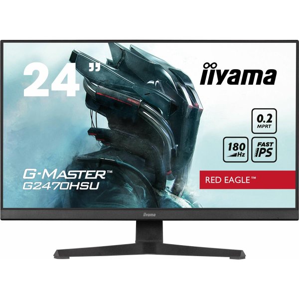 Iiyama G-MASTER G2470HSU-B6, 60,5 cm (23.8"), 1920 x 1080 Pixel, Full HD, LCD, 0,2 ms, Schwarz