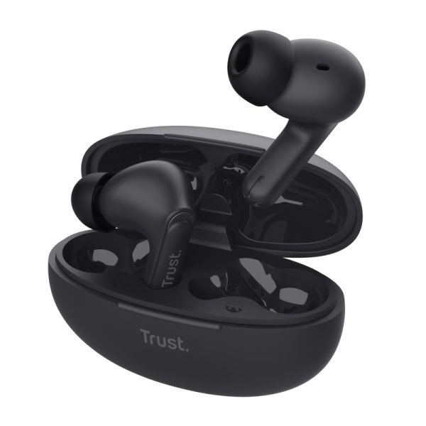 Trust Yavi, True Wireless Stereo (TWS), Anrufe/Musik, 20 - 20000 Hz, 37 g, Kopfhörer, Schwarz