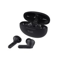 Trust Yavi, True Wireless Stereo (TWS), Anrufe/Musik, 20 - 20000 Hz, 37 g, Kopfhörer, Schwarz