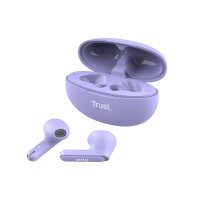 Trust Yavi, True Wireless Stereo (TWS), 20 - 20000 Hz, Anrufe/Musik, 36 g, Kopfhörer, Violett