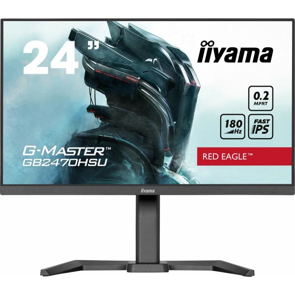 Iiyama G-MASTER GB2470HSU-B6, 60,5 cm (23.8"), 1920 x 1080 Pixel, Full HD, LCD, 0,2 ms, Schwarz