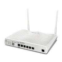 Draytek Vigor 2866AX: Gfast Modem-Firewall, Wi-Fi 6 (802.11ax), Dual-Band (2,4 GHz/5 GHz), Eingebauter Ethernet-Anschluss, Grau, Tabletop-Router