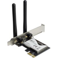 Inter-Tech DMG-31, Eingebaut, Kabellos, PCI Express, WLAN, Wi-Fi 4 (802.11n), 300 Mbit/s