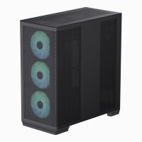 APNX C1-BK-V1, Midi Tower, PC, Schwarz, ATX, micro ATX, Mini-ITX, SECC, SGCC, 16,6 cm