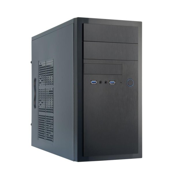 Chieftec HT-01B-OP, Mini Tower, PC, Schwarz, micro ATX, Aluminium, Heimbüro