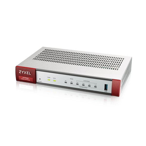 ZyXEL ATP100, 1 Gbit/s, 1 Gbit/s, 0,3 Gbit/s, 40 Gbit/s, 10 Transaktionen/Sek, 42,65 BTU/h