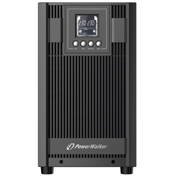 BlueWalker PowerWalker VFI 3000 AT FR, Doppelwandler (Online), 3 kVA, 2700 W, Reiner Sinus, 80 V, 300 V