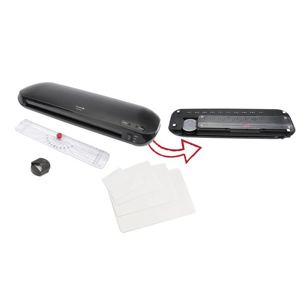 Olympia 4 in 1 Set mit Laminiergerät A 330 Plus, 33 cm, Kalt-/Warmlaminator, 400 mm/min, 0,5 mm, 80 µm, 125 µm