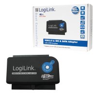 LogiLink AU0028A, USB 3.0, IDE / SATA, Schwarz