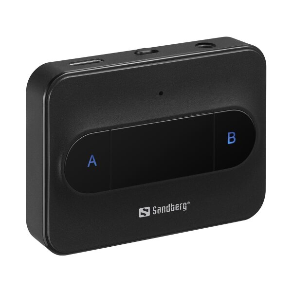 SANDBERG 450-13, Bluetooth, 3,5 mm, A2DP, AVRCP, HSP, 10 m, Schwarz, Akku, USB