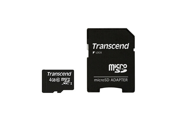 Transcend TS4GUSDHC10, 4 GB, MicroSDHC, Klasse 10, NAND, 90 MB/s, Schwarz