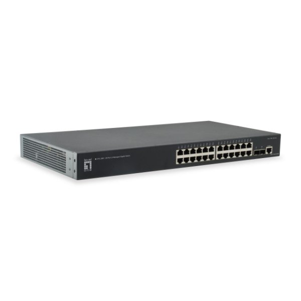 LevelOne GTL-2661, Managed, L2, Gigabit Ethernet (10/100/1000), Rack-Einbau