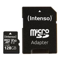 Intenso microSDXC 128GB Class 10 UHS-I Professional - Extended Capacity SD (MicroSDHC), 128 GB, MicroSDXC, Klasse 10, UHS-I, 100 MB/s, 45 MB/s