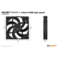 Be Quiet! SILENT WINGS 4 | 140mm PWM high-speed,...