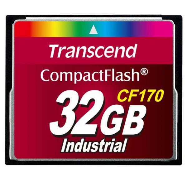 Transcend CF170, 32 GB, Kompaktflash, MLC, 90 MB/s, 60 MB/s, Hitzebeständig, Schockresistent