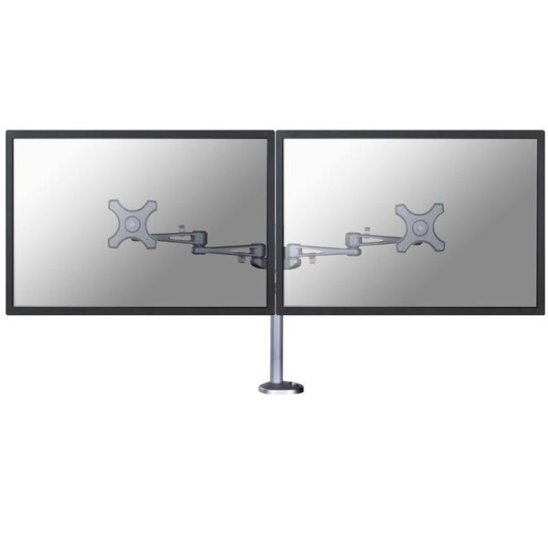 Neomounts Monitor-Tischhalterung, Durchgeschraubt, 6 kg, 25,4 cm (10"), 68,6 cm (27"), 100 x 100 mm, Silber