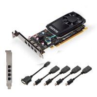 PNY VCQP1000V2-PB, Quadro P1000 V2, 4 GB, GDDR5, 128 Bit,...