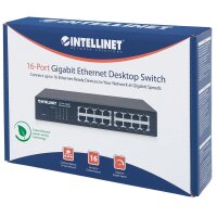 Intellinet 16-Port Gigabit Ethernet Switch, 16-Port RJ45...