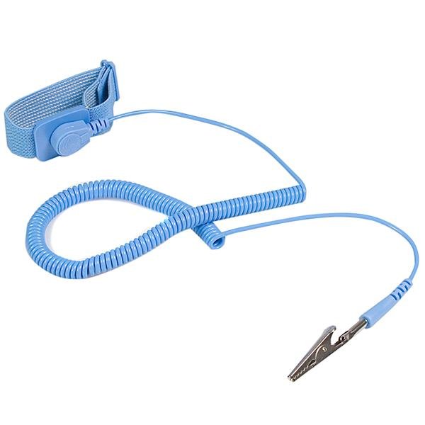 StarTech.com ESD Antistatikband mit Erdungskabel, Blau, 180 cm