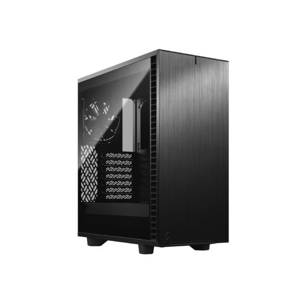 Fractal Design Define 7 Compact, Midi Tower, PC, Schwarz, ATX, micro ATX, Micro-ITX, Aluminium, Stahl, Gehärtetes Glas, Heimbüro