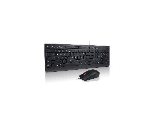 Lenovo 4X30L79922, Volle Größe (100%), Kabelgebunden, USB, QWERTY, Schwarz, Maus enthalten