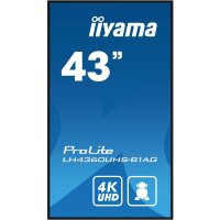 Iiyama LH4360UHS-B1AG, Digitale A-Platine, 108 cm (42.5"), LED, 3840 x 2160 Pixel, WLAN, 24/7