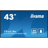 Iiyama LH4360UHS-B1AG, Digitale A-Platine, 108 cm (42.5"), LED, 3840 x 2160 Pixel, WLAN, 24/7