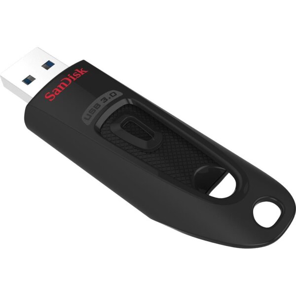 SanDisk Ultra USB 3.0 Flash Laufwerk 32 GB, 32 GB, USB Typ-A, 3.2 Gen 1 (3.1 Gen 1), 100 MB/s, Ohne Deckel, Schwarz