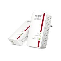 AVM FRITZ!Powerline 1240E WLAN Set, 1200 Mbit/s, IEEE 802.11a, IEEE 802.11b, IEEE 802.11g, IEEE 802.11i, IEEE 802.11n, Gigabit Ethernet, 10,100,1000 Mbit/s, 10BASE-T, 100BASE-T, 1000BASE-T, Wi-Fi 4 (802.11n)