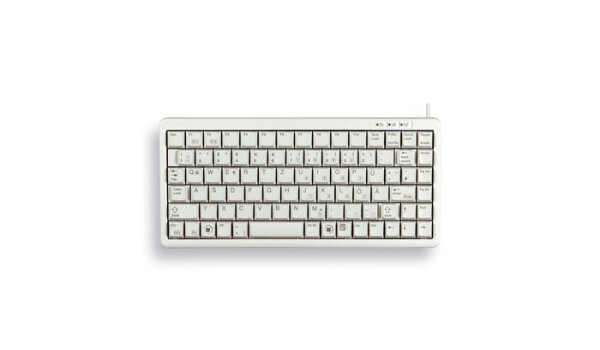 Cherry G84-4100, Mini, Kabelgebunden, USB, QWERTY, Grau