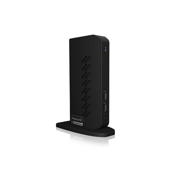 ICY BOX IB-DK2252AC, Kabelgebunden, USB 3.2 Gen 1 (3.1 Gen 1) Type-C, 10,100,1000 Mbit/s, Schwarz, 5 Gbit/s, 4K Ultra HD