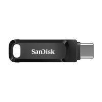 SanDisk Ultra Dual Drive Go, 512 GB, USB Type-A / USB Type-C, 3.2 Gen 1 (3.1 Gen 1), 150 MB/s, Drehring, Schwarz