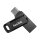 SanDisk Ultra Dual Drive Go, 512 GB, USB Type-A / USB Type-C, 3.2 Gen 1 (3.1 Gen 1), 150 MB/s, Drehring, Schwarz