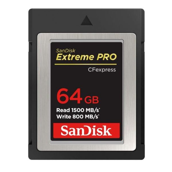 SanDisk Extreme Pro, 64 GB, CFexpress, 1500 MB/s, 800 MB/s, Schwarz