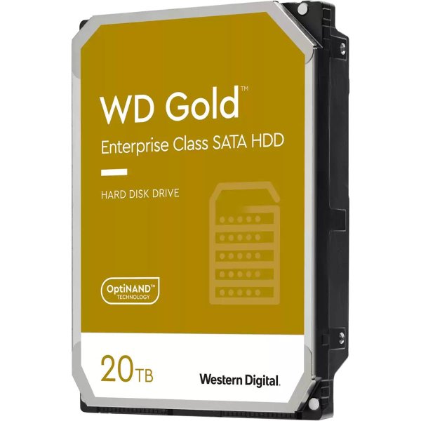 WD Gold, 3.5", 20 TB, 7200 RPM