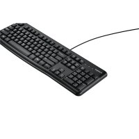 Logitech Keyboard K120 for Business, Volle Größe (100%), Kabelgebunden, USB, AZERTY, Schwarz